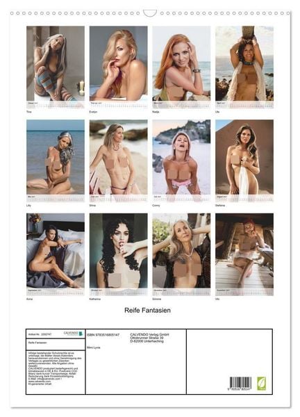 Produktbild: Reife Fantasien (Wandkalender 2027 DIN A2 hoch), CALVENDO Monatskalender