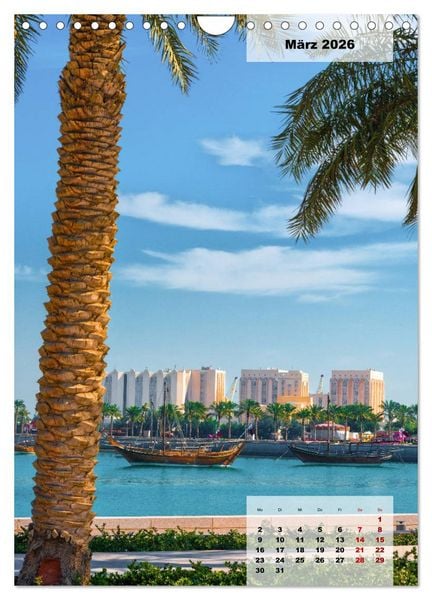 Produktbild: Doha Leuchtende Hauptstadt von Katar (Wandkalender 2026 DIN A4 hoch), CALVENDO Monatskalender