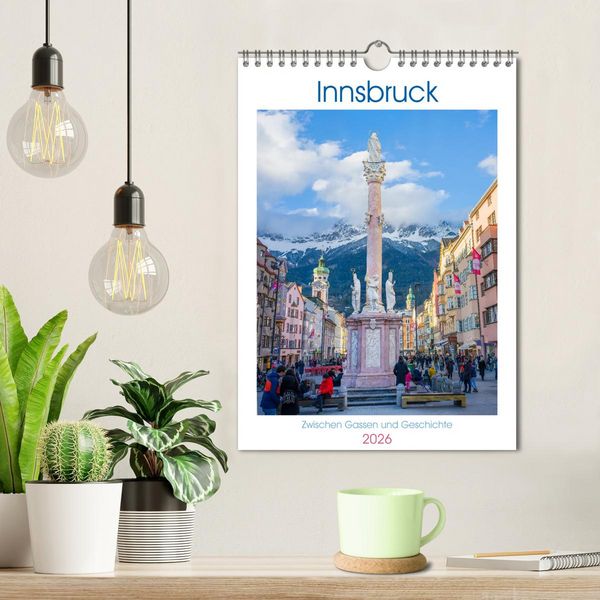Produktbild: Innsbruck - Zwischen Gassen und Geschichte (Wandkalender 2026 DIN A4 hoch), CALVENDO Monatskalender