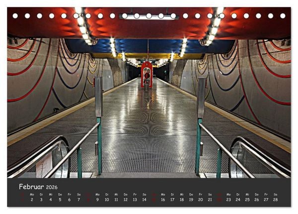 Produktbild: U-Bahn-Stationen des Westens (Tischkalender 2026 DIN A5 quer), CALVENDO Monatskalender