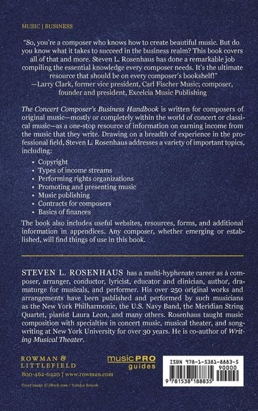 Produktbild: Concert Composer's Business Handbook