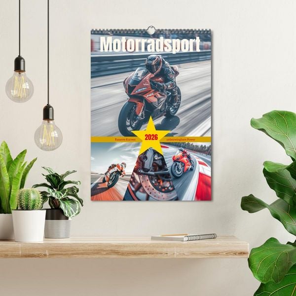 Produktbild: Motorradsport (Wandkalender 2026 DIN A3 hoch), CALVENDO Monatskalender