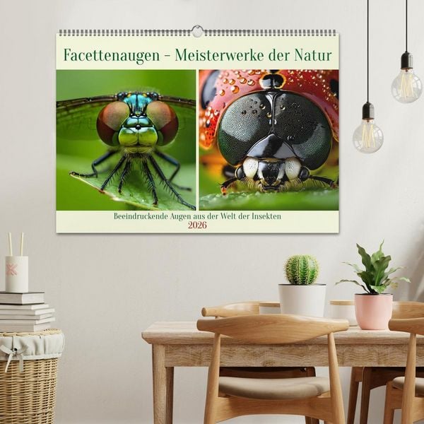 Produktbild: Facettenaugen - Meisterwerke der Natur (Wandkalender 2026 DIN A2 quer), CALVENDO Monatskalender