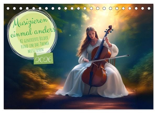 Musizieren einmal anders (Tischkalender 2026 DIN A5 quer), CALVENDO Monatskalender
