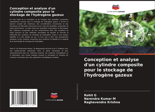 Produktbild: Conception et analyse d'un cylindre composite pour le stockage de l'hydrog&egrave;ne gazeux
