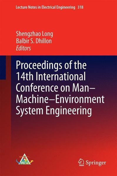 Produktbild: Proceedings of the 14th International Conference on Man-Machine-Environment System Engineering