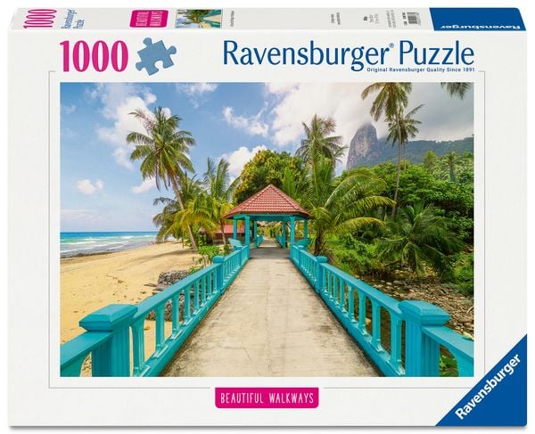 Produktbild: Erwachsenenpuzzle 1000 Teile - Farbenfrohe Br&uuml;cke in Malaysia