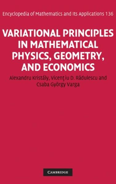Produktbild: Variational Principles in Mathematical Physics, Geometry, and Economics