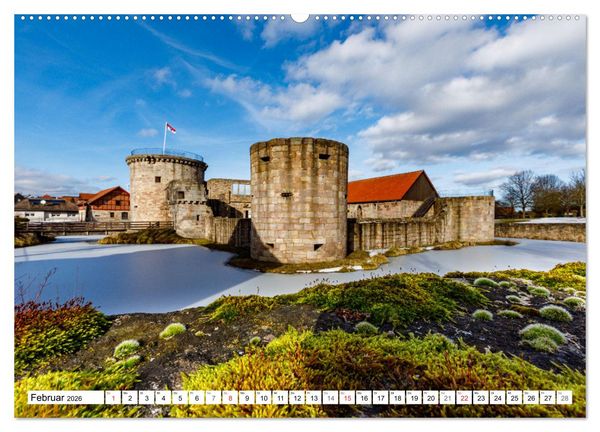Produktbild: Werra Burgen Steig (hochwertiger Premium Wandkalender 2026 DIN A2 quer), Kunstdruck in Hochglanz