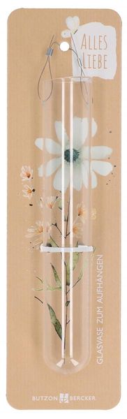 Produktbild: Glasvase zum Aufh&auml;ngen - Alles Liebe