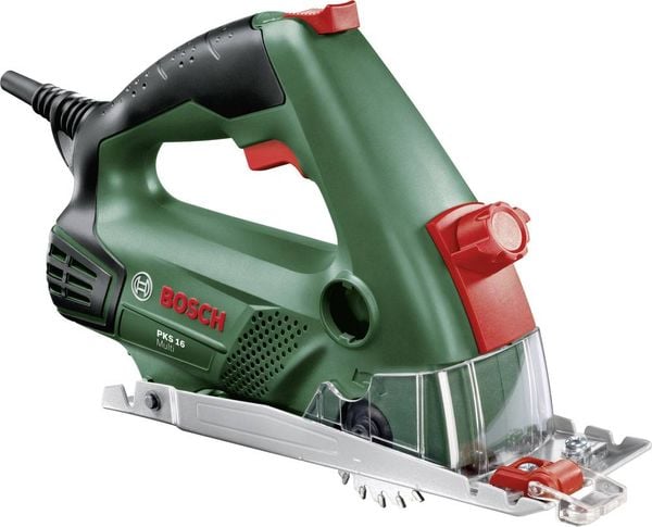 Bosch Home and Garden PKS 16 Multi Mini-Handkreissäge Schnitttiefe max. (90°) 16 mm inkl. Koffer 400 W