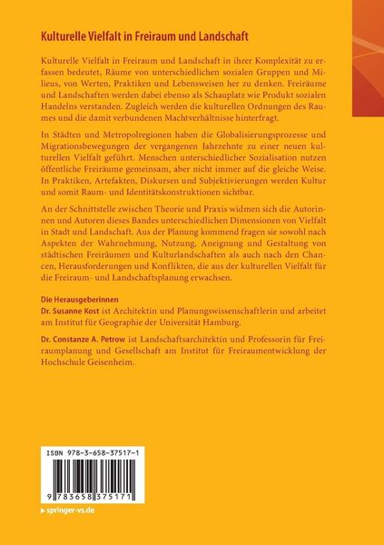 Produktbild: Kulturelle Vielfalt in Freiraum und Landschaft