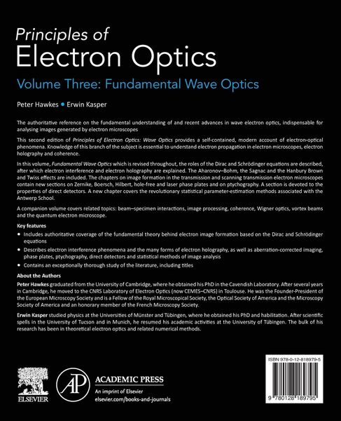 Produktbild: Hawkes, P: Principles of Electron Optics, Volume 3