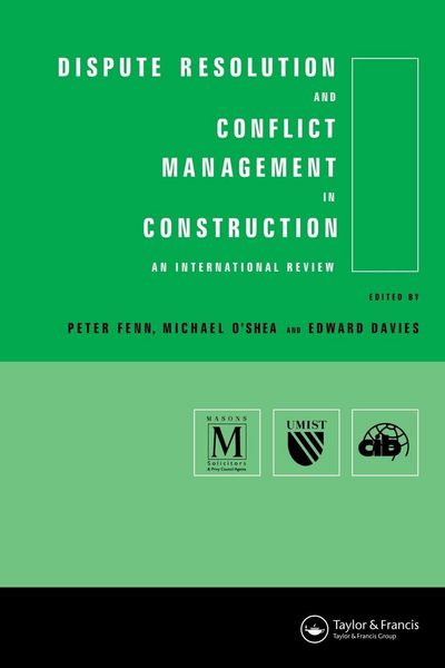 Produktbild: Dispute Resolution and Conflict Management in Construction