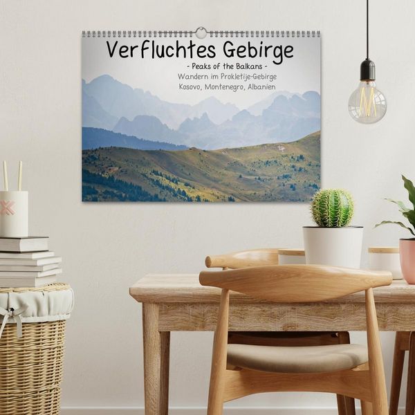 Produktbild: Verfluchtes Gebirge - Peaks of the Balkans - Wandern im Prokletije-Gebirge, Kosovo, Montenegro, Albanien (Wandkalender 2026 DIN A3 quer), CALVENDO Monatskalender