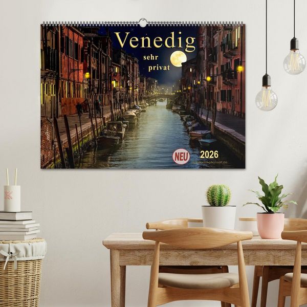 Produktbild: Venedig - sehr privat (Wandkalender 2026 DIN A2 quer), CALVENDO Monatskalender
