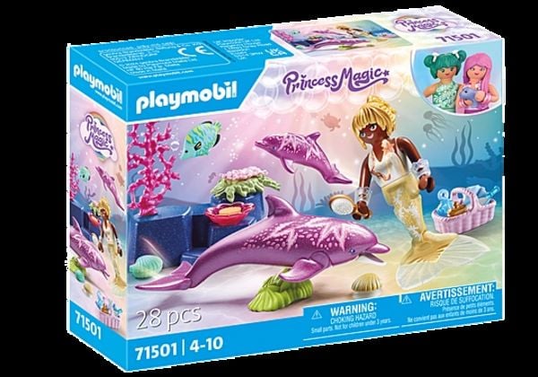 PLAYMOBIL 71501 Meerjungfrau mit Delfinen