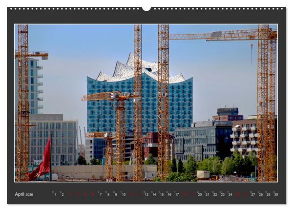 Produktbild: Wahrzeichen Elbphilharmonie (hochwertiger Premium Wandkalender 2026 DIN A2 quer), Kunstdruck in Hochglanz