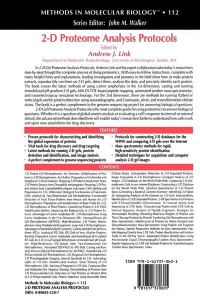 Produktbild: 2-D Proteome Analysis Protocols