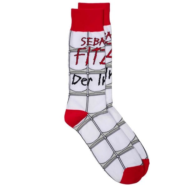 Produktbild: Sebastian Fitzek-Socken "Der Insasse" Gr&ouml;&szlig;e 41-46