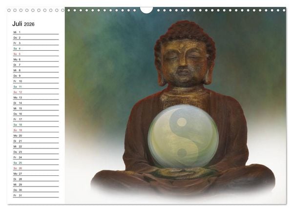 Produktbild: Buddha (Wandkalender 2026 DIN A3 quer), CALVENDO Monatskalender