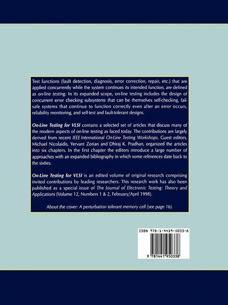 Produktbild: On-Line Testing for VLSI