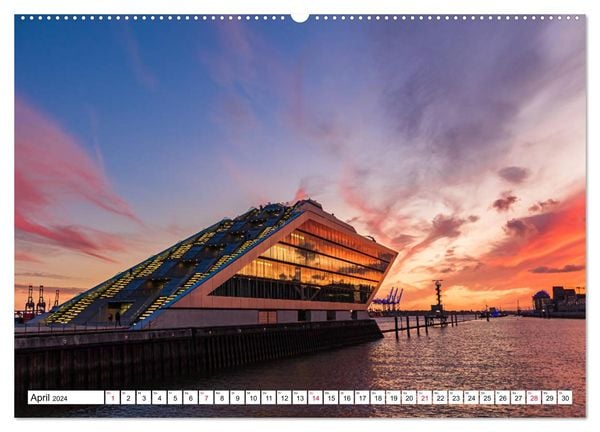 'Hafenimpressionen Hamburg 2024 (hochwertiger Premium Wandkalender 2024 ...