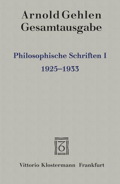 Produktbild: Philosophische Schriften I.