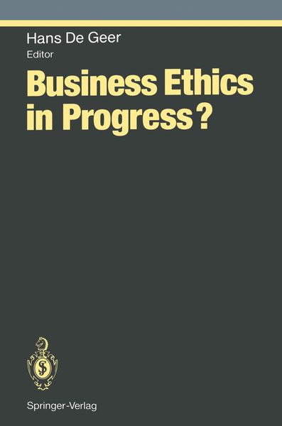 Produktbild: Business Ethics in Progress?