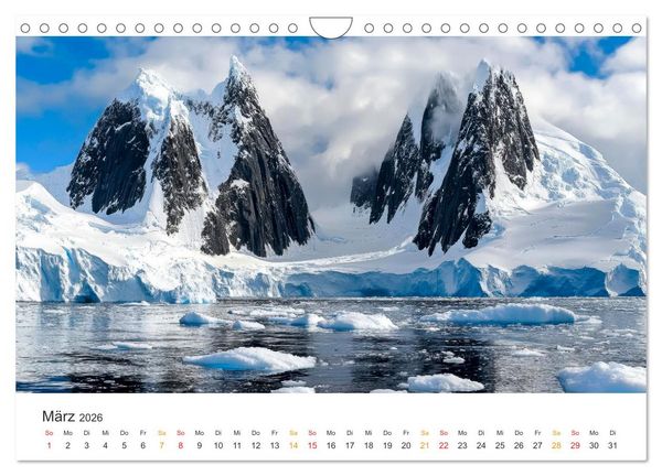 Produktbild: Antarktis - eisige Sch&ouml;nheit (Wandkalender 2026 DIN A4 quer), CALVENDO Monatskalender