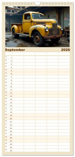 Produktbild: Familienplaner 2026 - Vergessene Legenden mit 5 Spalten (Wandkalender, 21 x 45 cm) CALVENDO