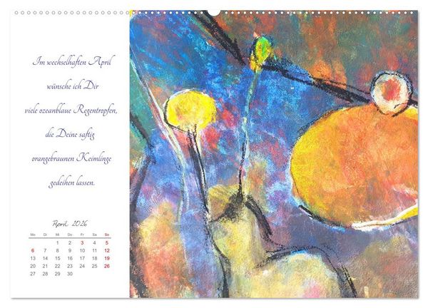 Produktbild: Farbw&uuml;nsche f&uuml;r Dich (Wandkalender 2026 DIN A2 quer), CALVENDO Monatskalender