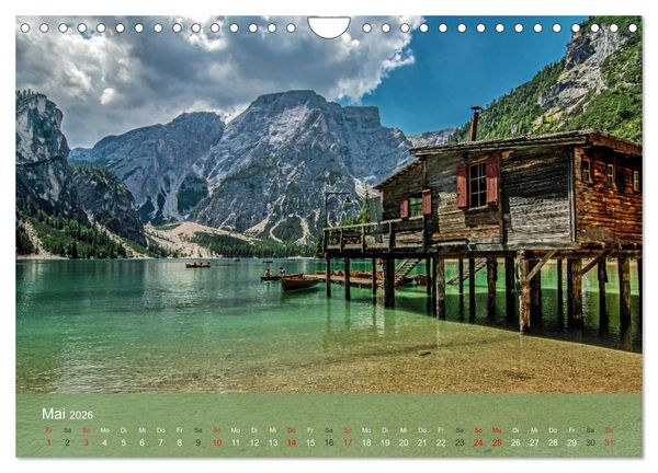 Produktbild: Dolomiten - Bezaubernde Giganten (Wandkalender 2026 DIN A4 quer), CALVENDO Monatskalender