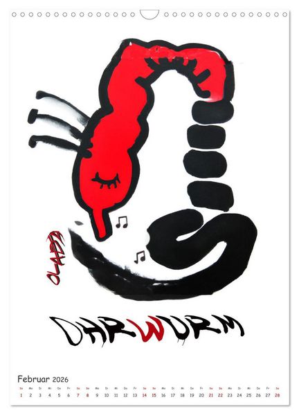 Produktbild: Graffiti Charaktere (Wandkalender 2026 DIN A3 hoch), CALVENDO Monatskalender