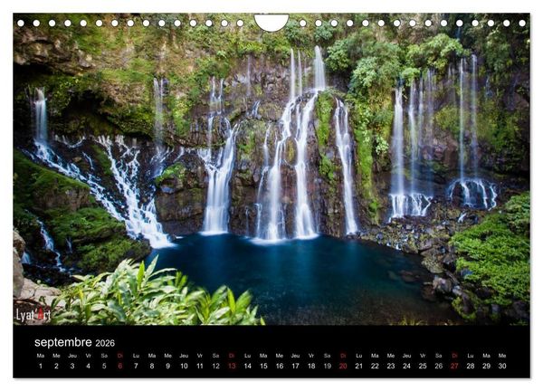 Produktbild: Paysages de La R&eacute;union (Calendrier mural 2026 DIN A4 vertical), CALVENDO calendrier mensuel
