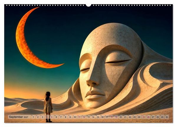 Produktbild: Vision und Imagination - 12 Bilder aus einer m&ouml;glichen Zukunft (hochwertiger Premium Wandkalender 2027 DIN A2 quer), Kunstdruck in Hochglanz