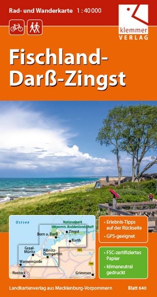 Produktbild: Rad- und Wanderkarte Fischland-Dar&szlig;-Zingst