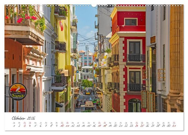 Produktbild: San Juan - Inselstadt in der Karibik (hochwertiger Premium Wandkalender 2026 DIN A2 quer), Kunstdruck in Hochglanz