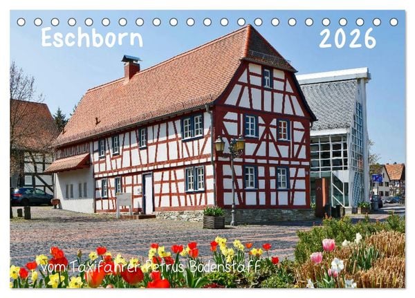 Produktbild: Eschborn vom Taxifahrer Petrus Bodenstaff (Tischkalender 2026 DIN A5 quer), CALVENDO Monatskalender