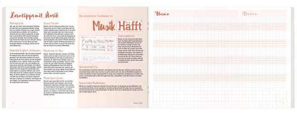 Produktbild: Musik-H&auml;fft Noten A5 quer