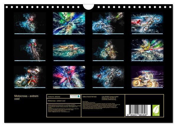 Produktbild: Motocross - extrem cool (Wandkalender 2026 DIN A4 quer), CALVENDO Monatskalender