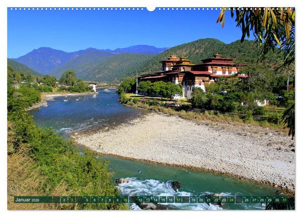 Produktbild: K&ouml;nigreich Bhutan - Juwel am Himalaya (Wandkalender 2026 DIN A2 quer), CALVENDO Monatskalender