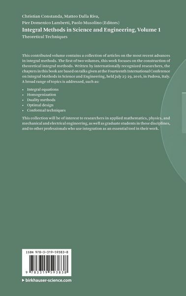 Produktbild: Integral Methods in Science and Engineering, Volume 1