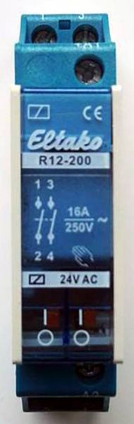 Produktbild: Eltako R12-200-24V Schaltrelais Nennspannung: 24 V Schaltstrom (max.): 8 A 2 Schlie&szlig;er 1 St.