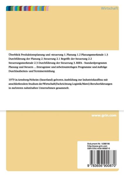 Produktbild: Produktionsplanung & -steuerung in Stichpunkten