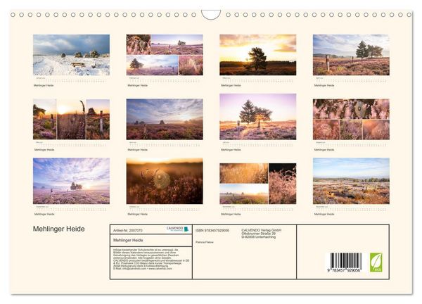 Produktbild: Mehlinger Heide (Wandkalender 2026 DIN A3 quer), CALVENDO Monatskalender