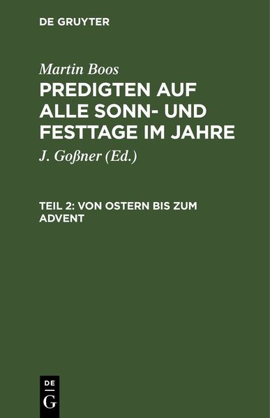 Produktbild: Von Ostern bis zum Advent