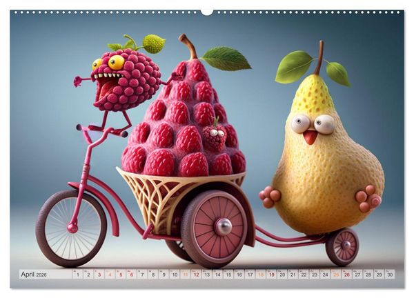 Produktbild: Fetzige Fr&uuml;chte (Wandkalender 2026 DIN A2 quer), CALVENDO Monatskalender