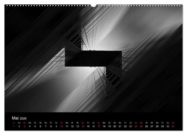 Produktbild: Black-Schwarz-Noir 2026 (Wandkalender 2026 DIN A2 quer), CALVENDO Monatskalender