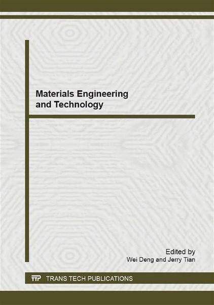 Produktbild: Materials Engineering and Technology